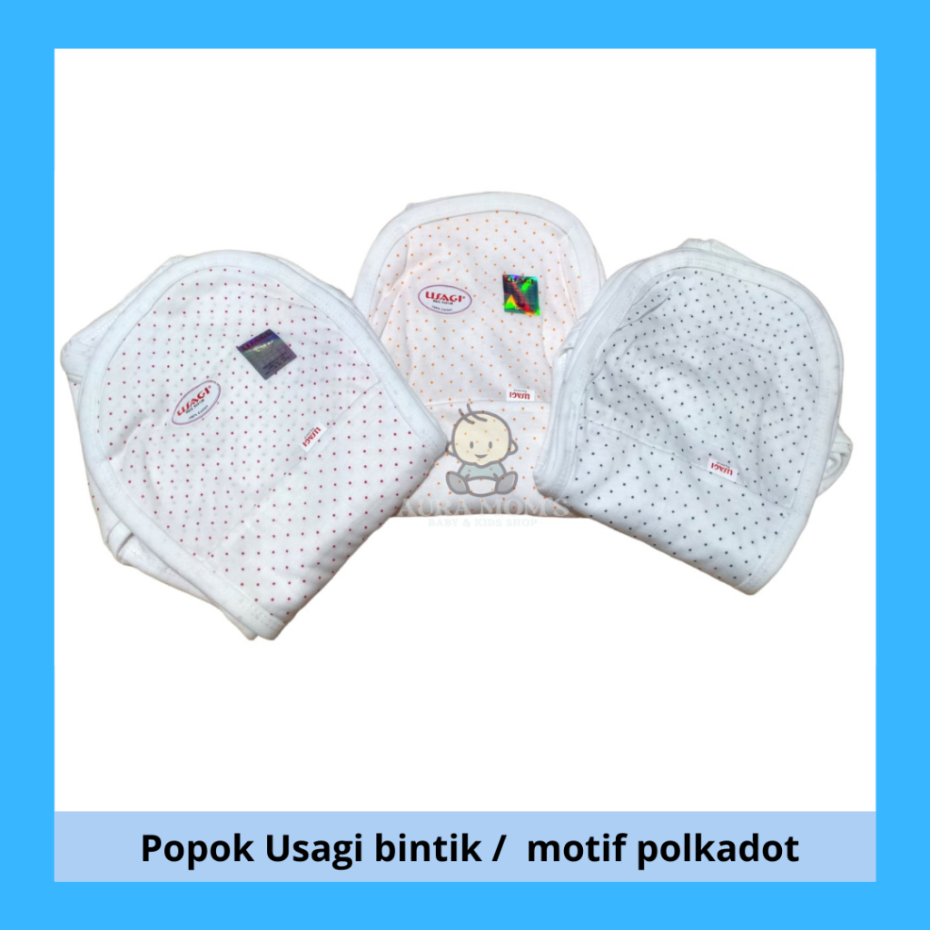 USAGI -  Popok bayi bintik / popok usagi bintik / popok bayi ikat / popok bayi motif polkadot 3PCS