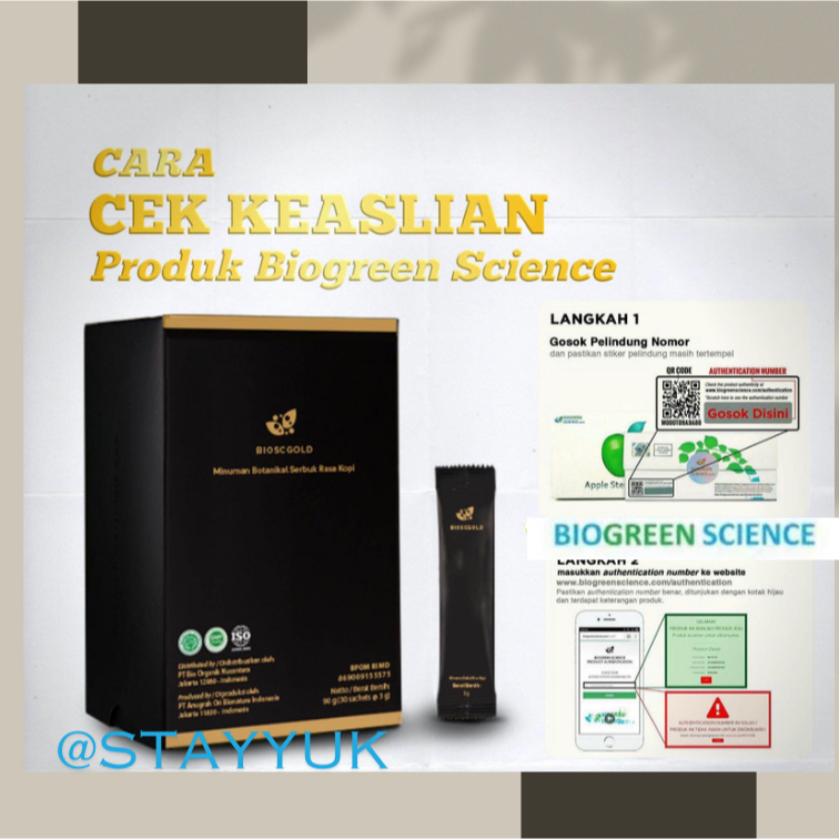 Bio Stemcell Gold Original, Bio SC Gold Asli
