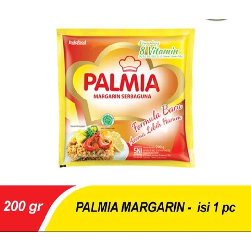 

PALMIA MARGARIN SERBAGUNA KEMASAN 200 GRAM / MARGARINE SACHET 200gr