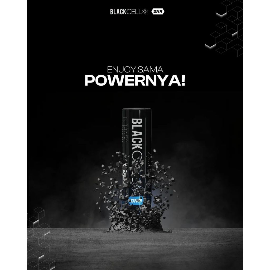 Baterai Blackcell 18650 2500mAh