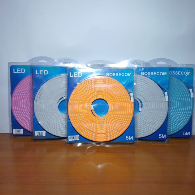 Lampu neon flex LED 12 V DC 5M / Strip light bossecom