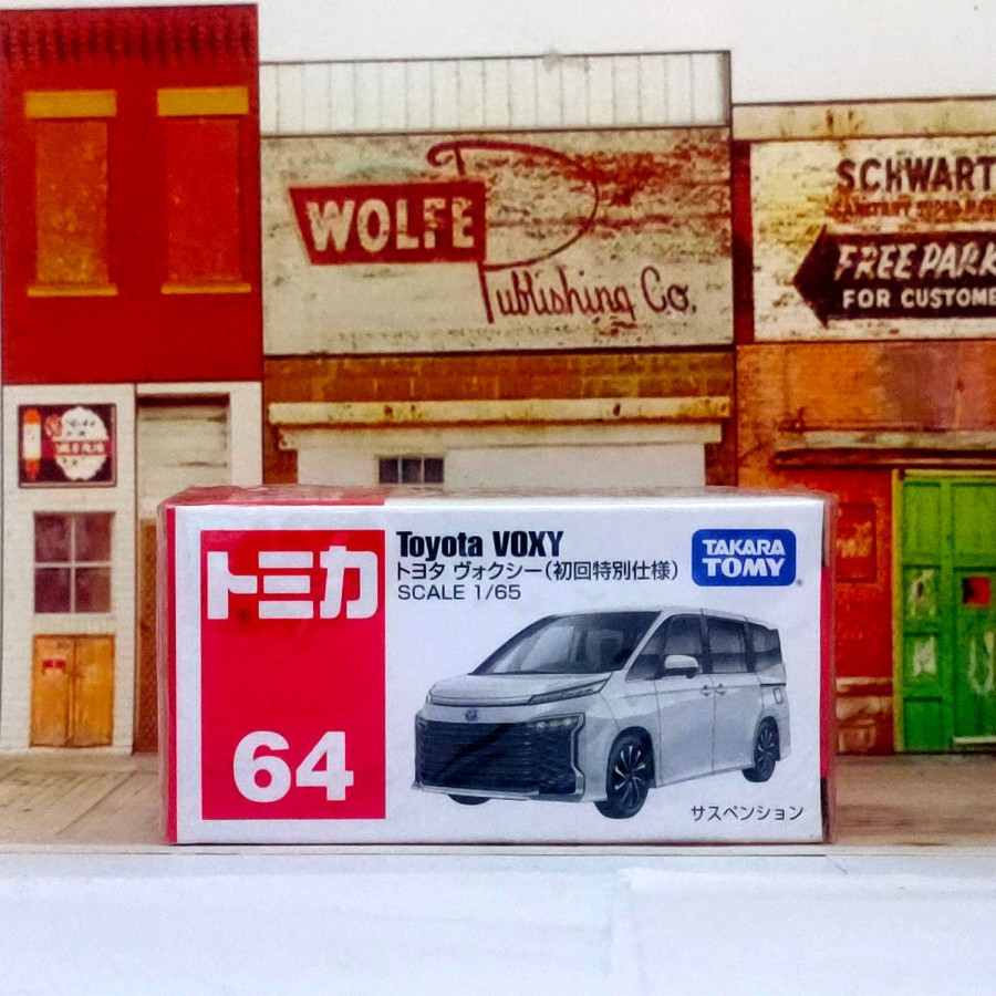 Tomica No 64 Toyota Voxy Putih Diecast Mobil Takara Tomy Mainan Anak