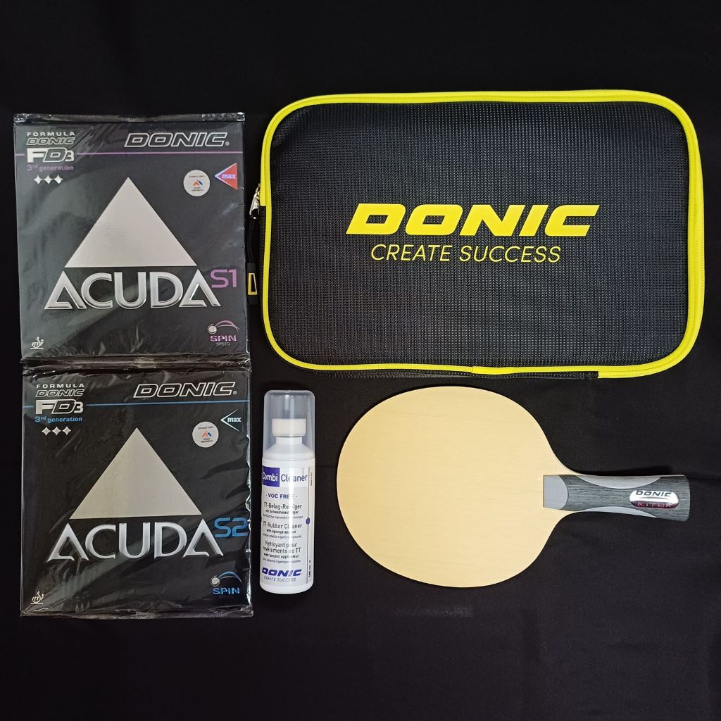 Bat Pingpong Donic Liping kombinasi karet Donic Acuda cover Donic Set