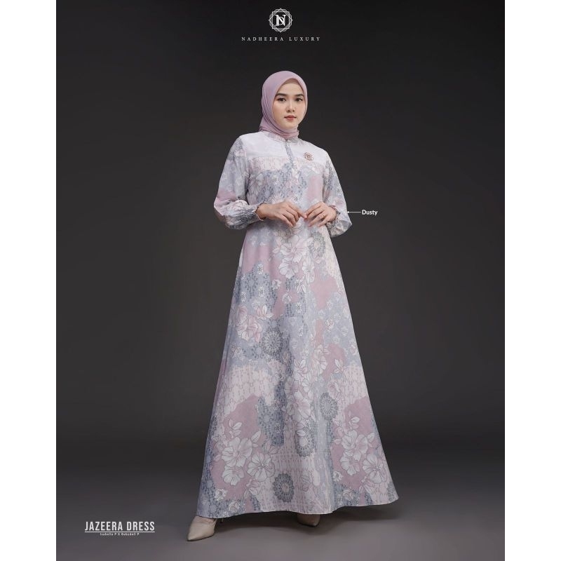 JAZEERA DRESS BY NADHEERA LUXURY||look simpel,mewah,cocok untuk ootd kondangan