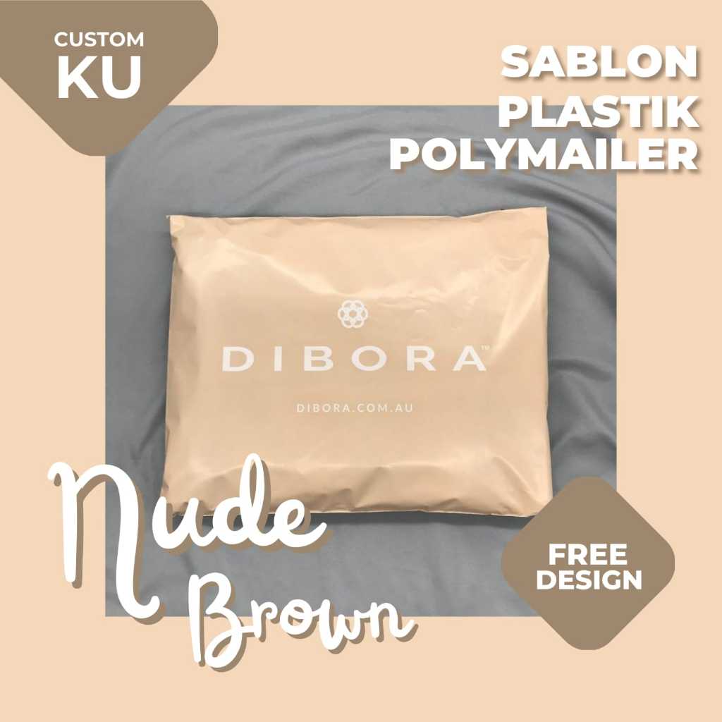 

COSTUM SABLON POLYMAILER PLASTIK PACKING BROWN SERIES PREMIUM