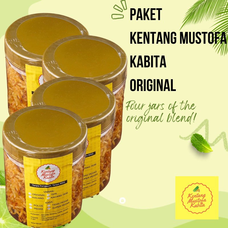 

Paket Hemat Kentang Mustofa Kabita Original (4 Toples 600ml)