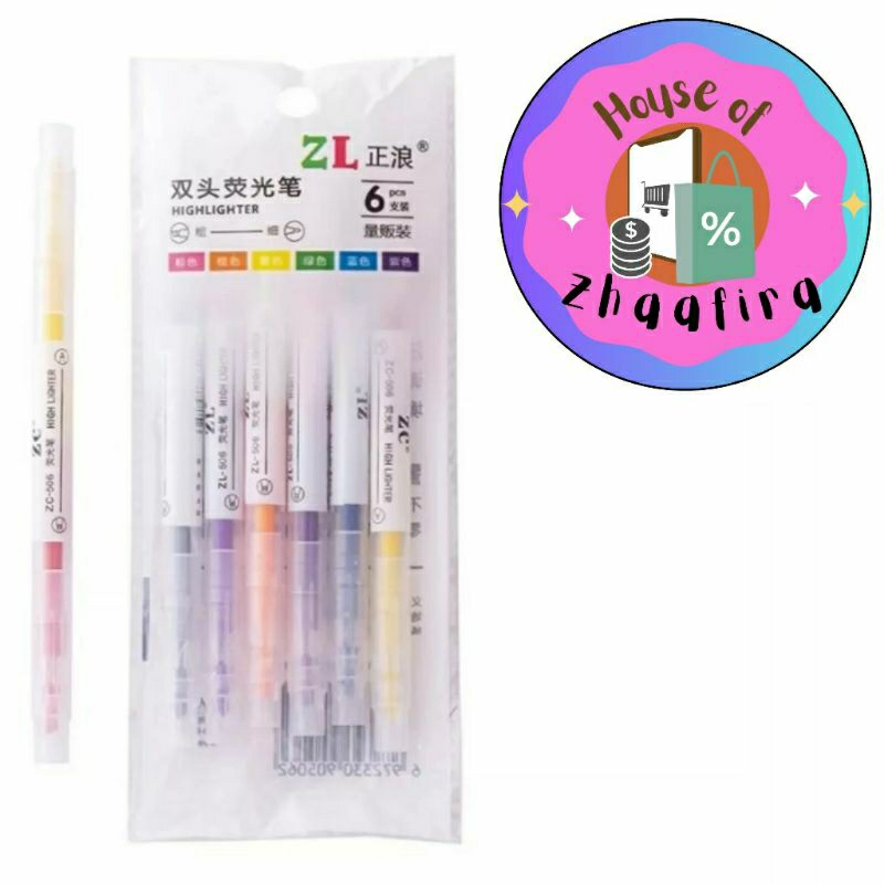 

HOZ | STABILO WARNA WARNI 2 SISI SET ISI 6 PCS 6IN1 [ 50gr ]