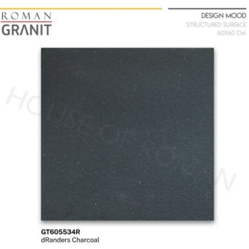 Roman Granit GT605534R dRanders Charcoal 60x60 kw1