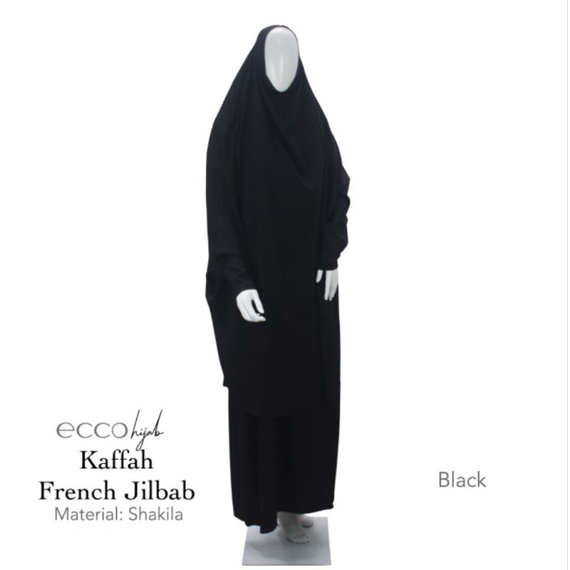 Preloved Khimar Lengan Ecco Hijab (Hitam)