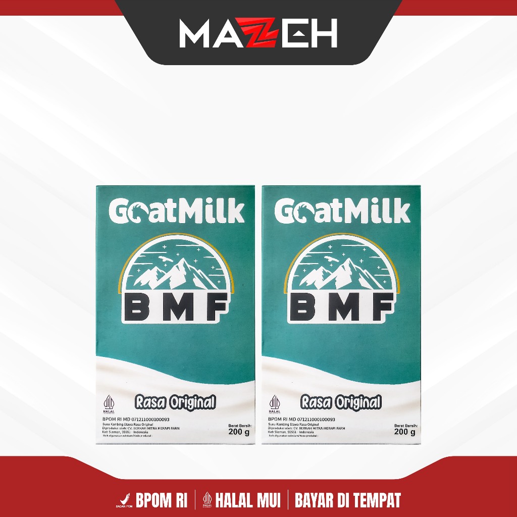 

PAKET 2 BOX Susu BMF Goat Milk Rasa Original Untuk Atasi Masalah Persendian BPOM