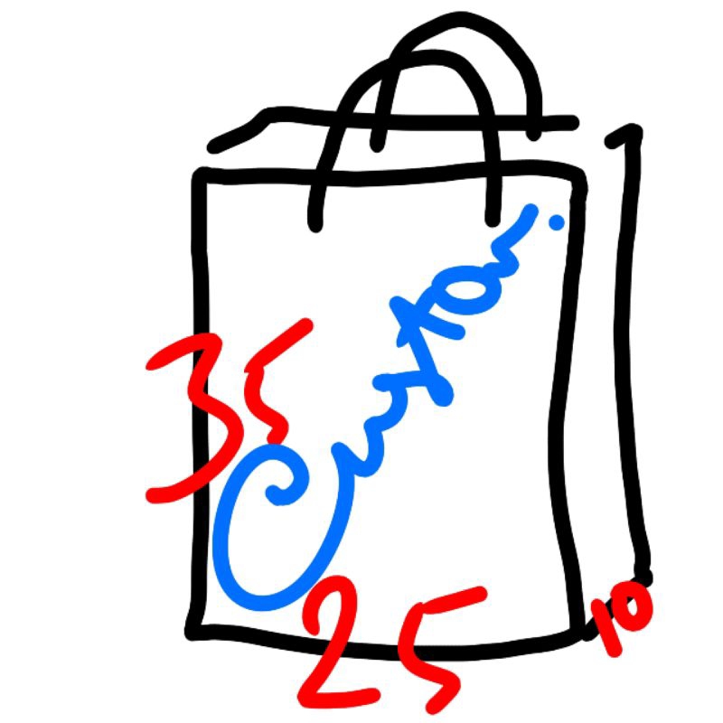 

paper bag craft 25 x 10 x 35 custom sablon