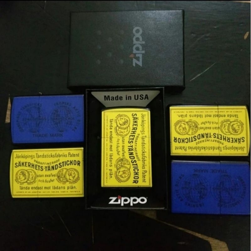 Korek api Zippo Matte Black UV print Motif Korek api jadul