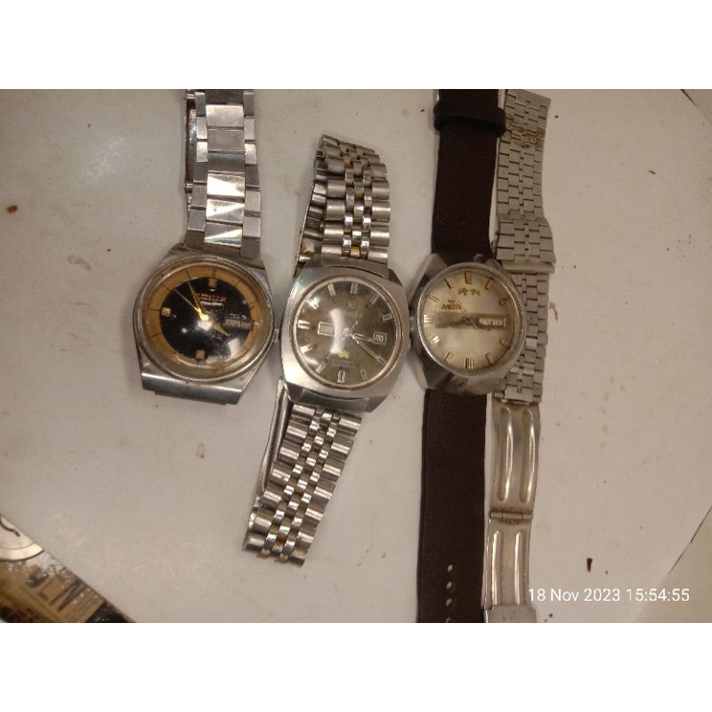 jam tangan vintage/jadul Ricoh,citizen,nelson