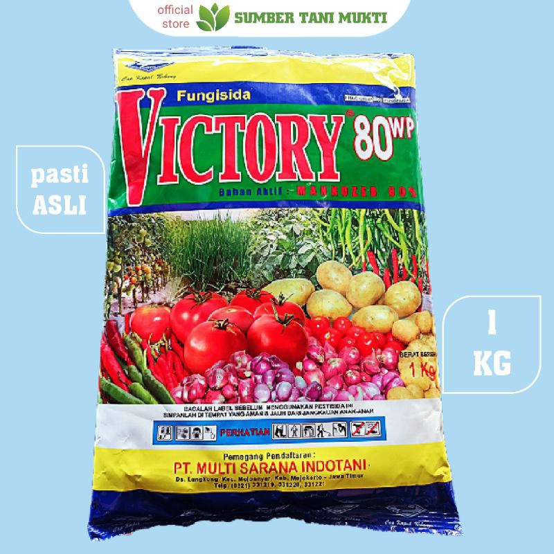 FUNGISIDA VICTORY 80 WP 1KG BAHAN AKTIF MANKOZEB