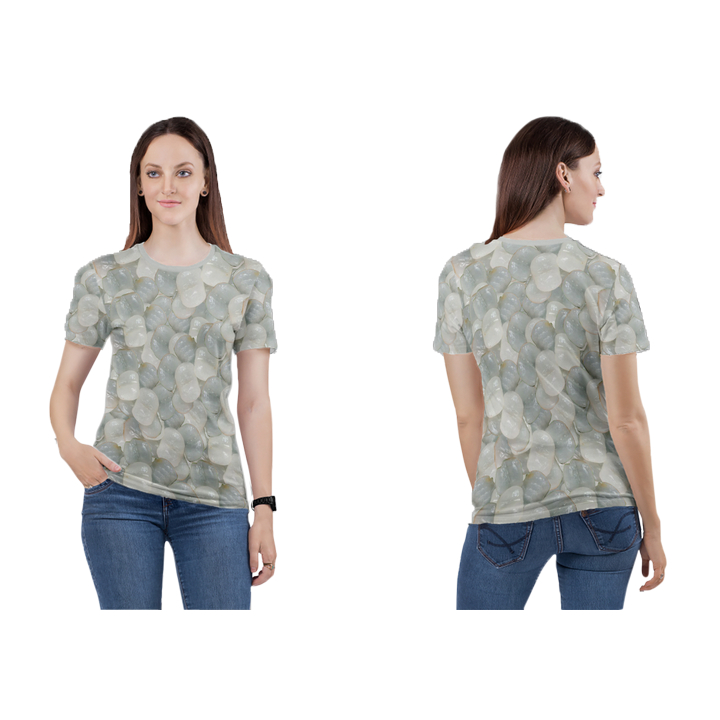 kaos atasan wanita baju buah lontar art 2 Fullprinting 3D terbaru 2024