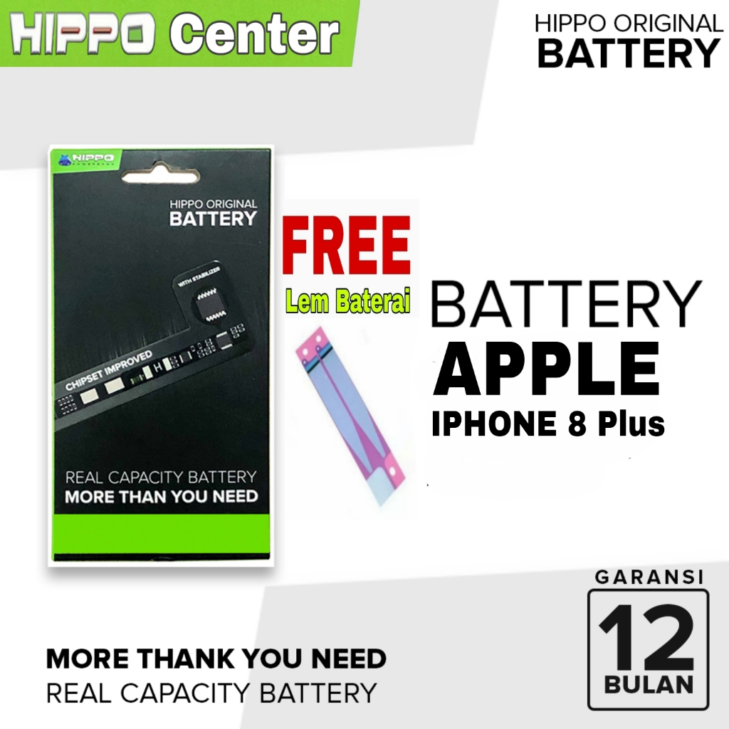 Hippo Baterai iPhone 8 PLus baterai hippo iPhone8 Plus Hippo