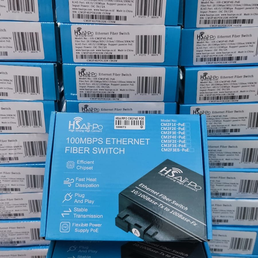 HTB 2 FO 4 LAN HS AIRPO MEDIA CONVERTER (2 SLOT FO 4SLOT LAN)