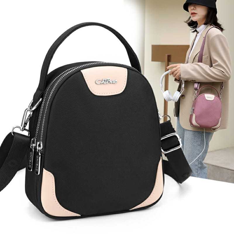 CHIBAO - Tas selempang 2in1 original CHIBAO 8195 tas ransel wanita Import waterproof