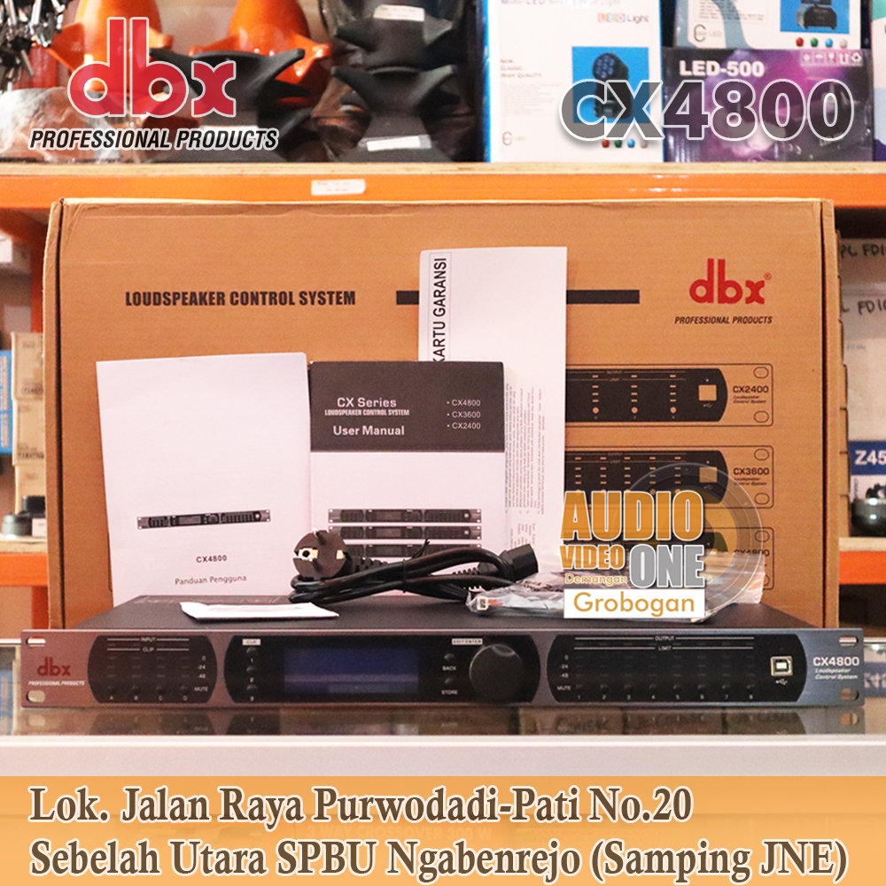 DLMS DBX CX4800 Speaker Management 4 In 8 Out Driverack Terbaru Fitur Komplit