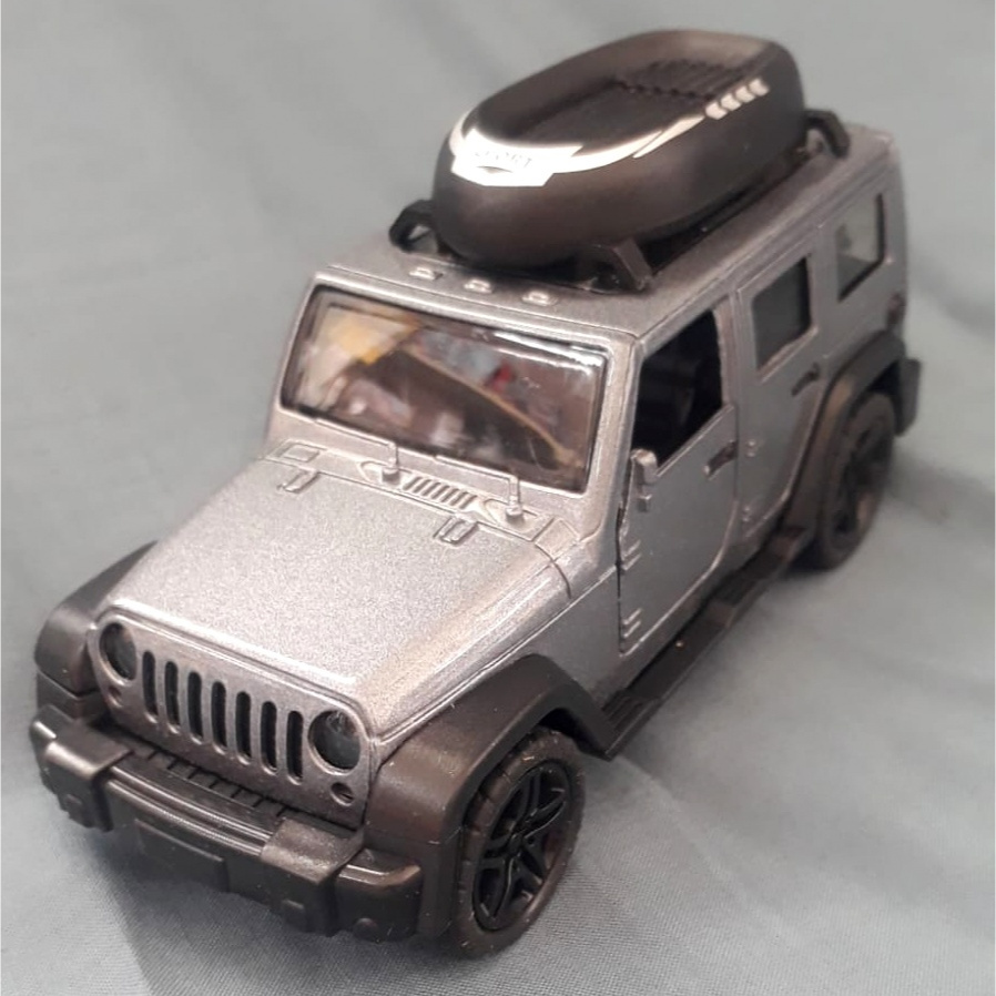 Metal diecast Mobil Offroad Jip Jeep Wrangler pullback skala 1:36