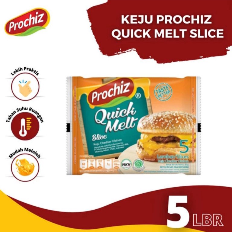 

TERBARU⚡ Keju Prochiz Quick Melt Slice's 5 Single