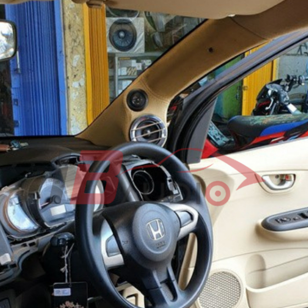 Garnish Cover Tiang Pilar A Mounting Housing Speaker Depan Midrange Tweeter Mobil 3 Way Honda Brio M