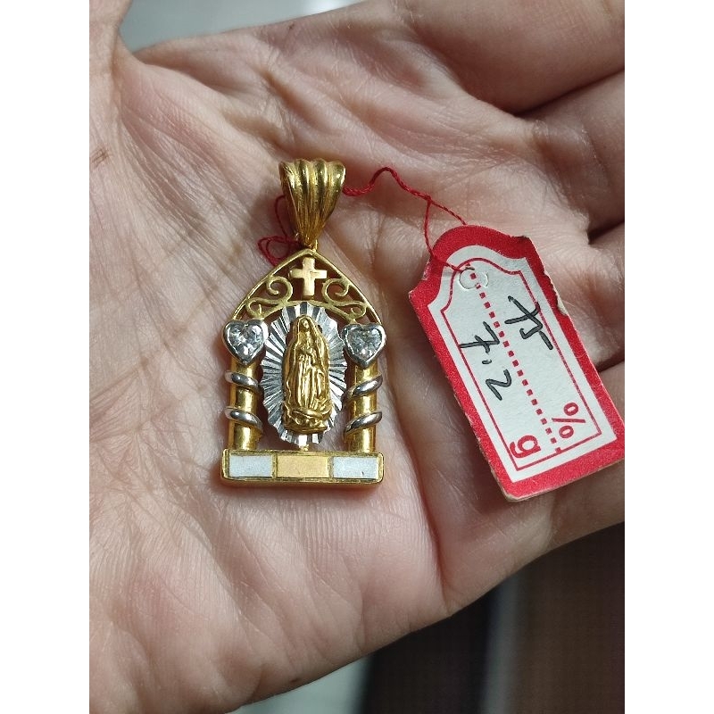 Liontin emas 75 bunda maria rumah