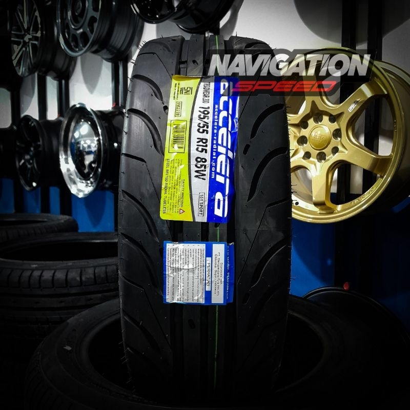 Ban Semi Slick Ring 15 195 55 Merek Accelera 651Sport Semi Slick