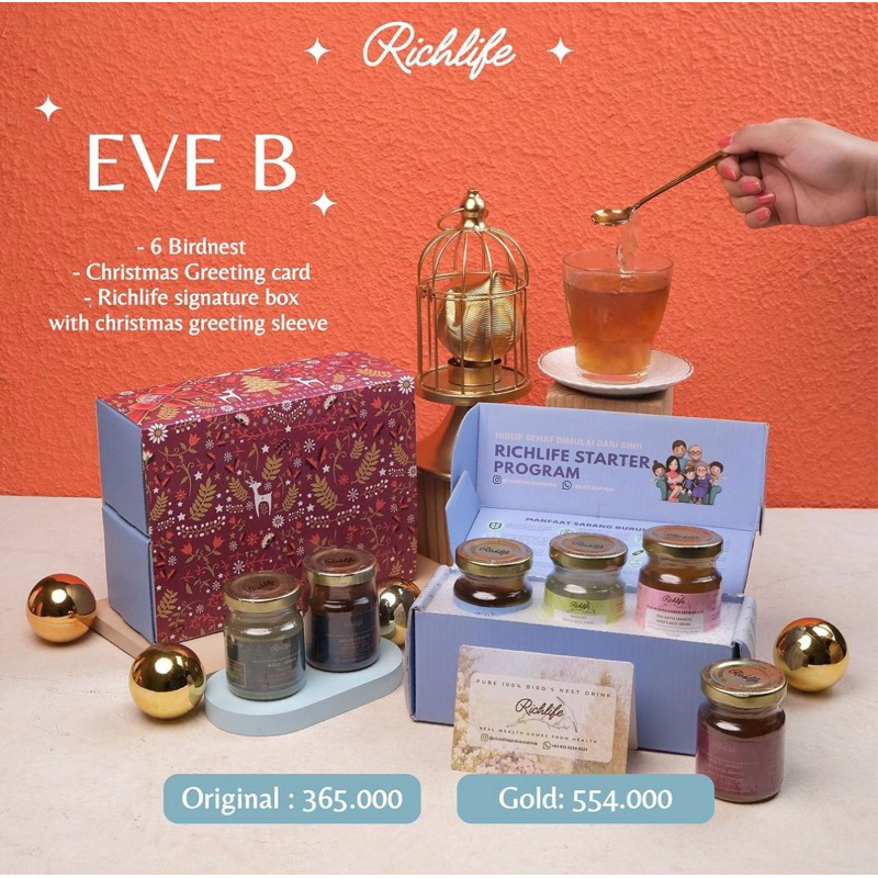 

HAMPERS NATAL BIRDNEST- GIFTBOX CHRISTMAS MINUMAN SARANG BURUNG WALET- EVE B