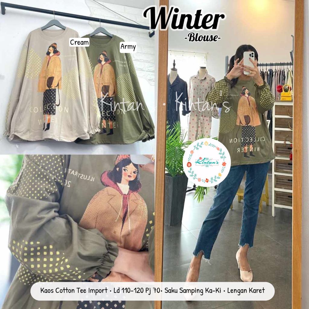 KAOS IMPORT WANITA LENGAN PANJANG JUMBO KEKINIAN KOREAN STYLE BAJU ATASAN KAOS WANITA JUMBO TERBARU 