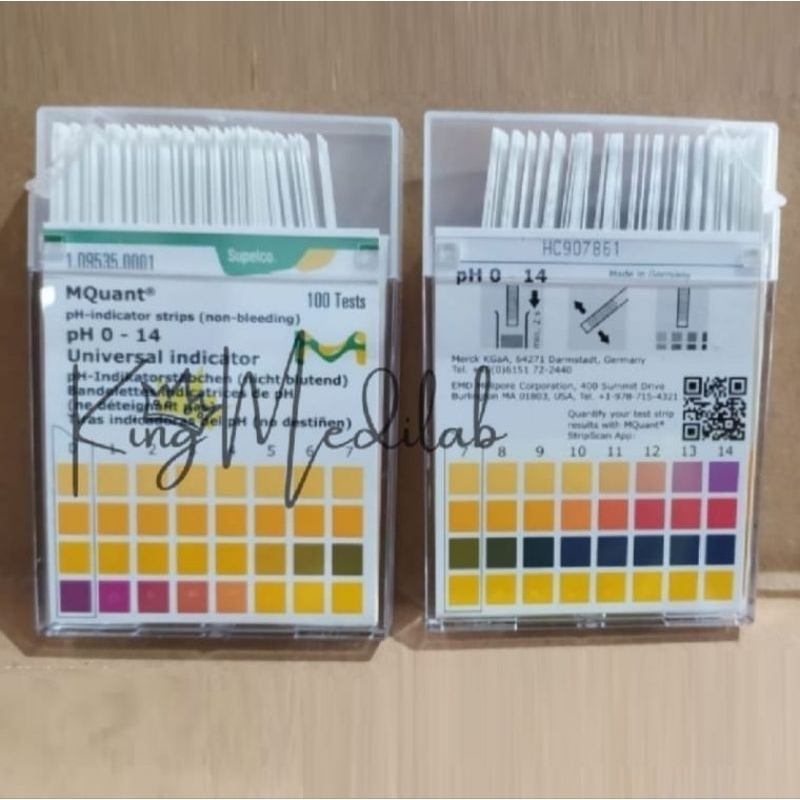 UNIVERSAL INDICATOR pH PAPER MERCK Kertas pH Indicator Universal Merck