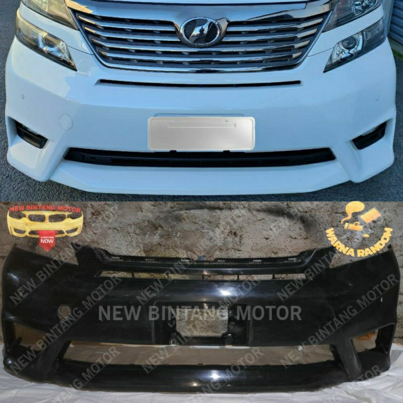 Bumper depan toyota vellfire 2010 2012 original