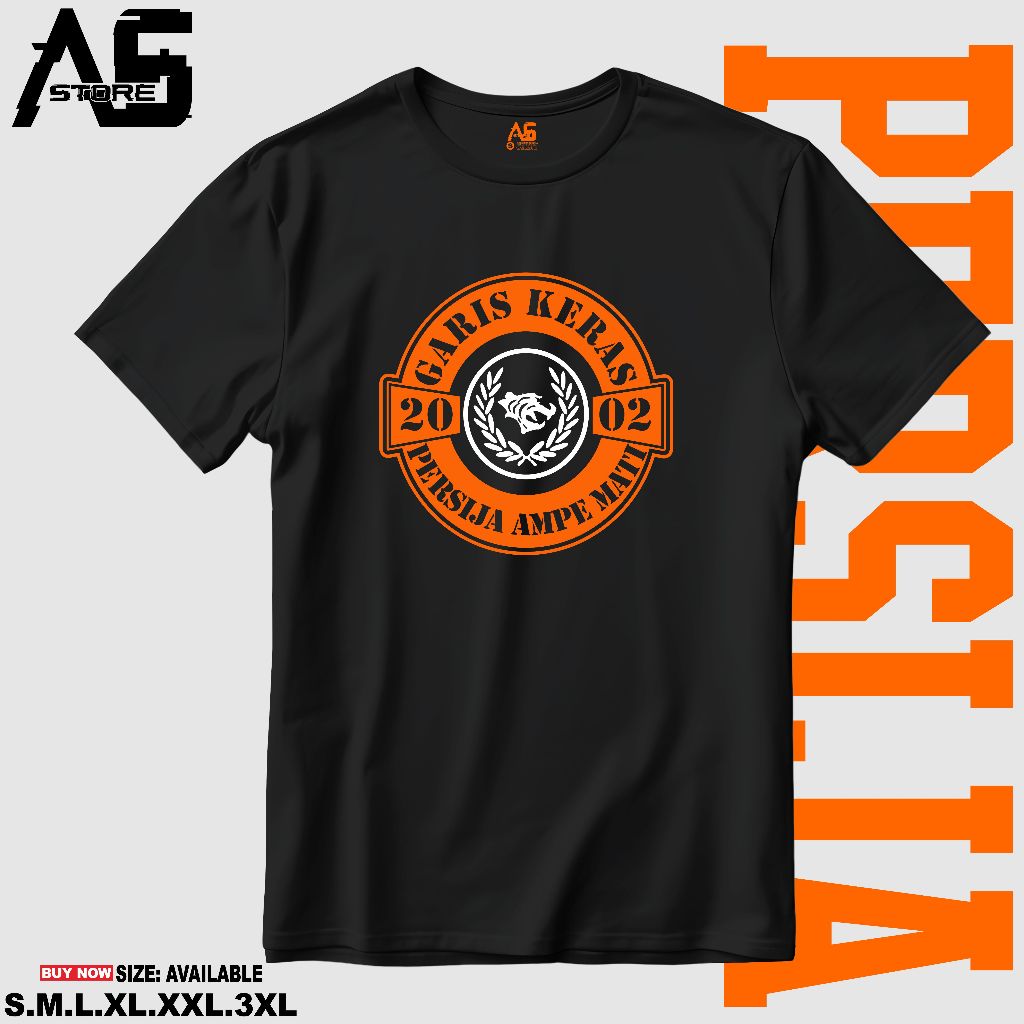 [ AS STORE ] KAOS T-SHIRT PRIA WANITA BAJU"PERSIJA GARIS KERAS
