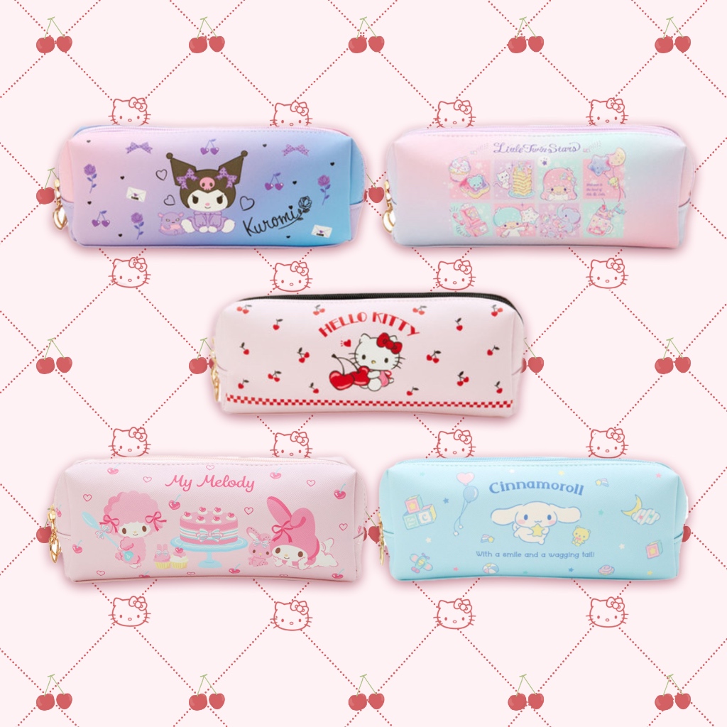 

BALMUTLUCU | Pencil Case PC01 Cinnamoroll Kuromi My Melody Hello Kitty Little Twin Star | Tempat Pensil Double Zipper Kotak Pensil 2 Sekat Karakter Lucu