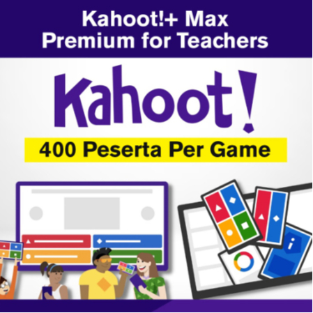 Kahoot+ for Teachers Premium 7 Hari (100-2000 Peserta) + BONUS