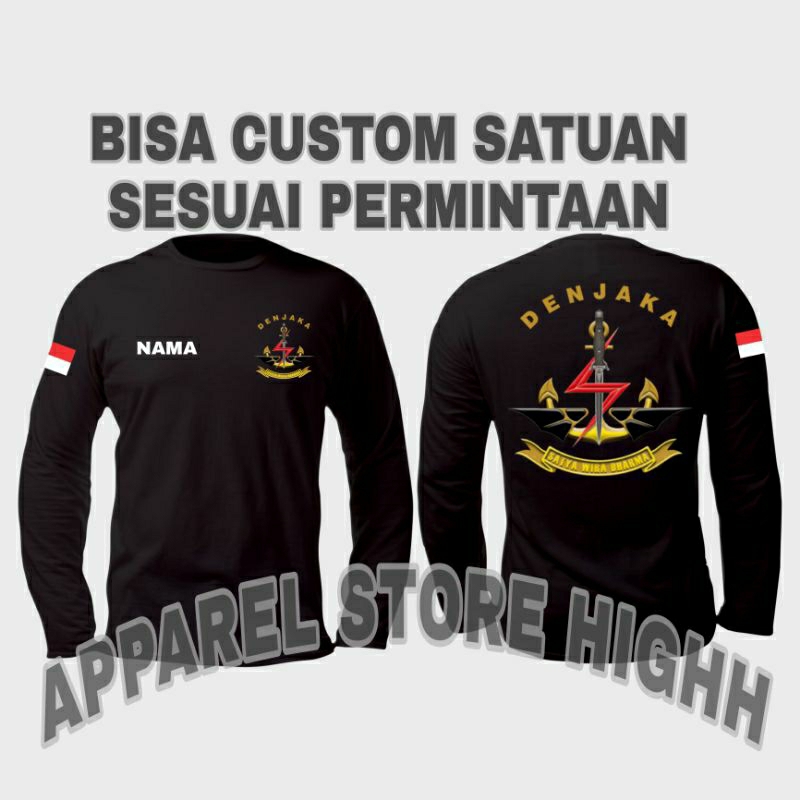 Kaos Denjaka / Baju Denjaka / Atasan Pria Wanita Denjaka Lengan Panjang