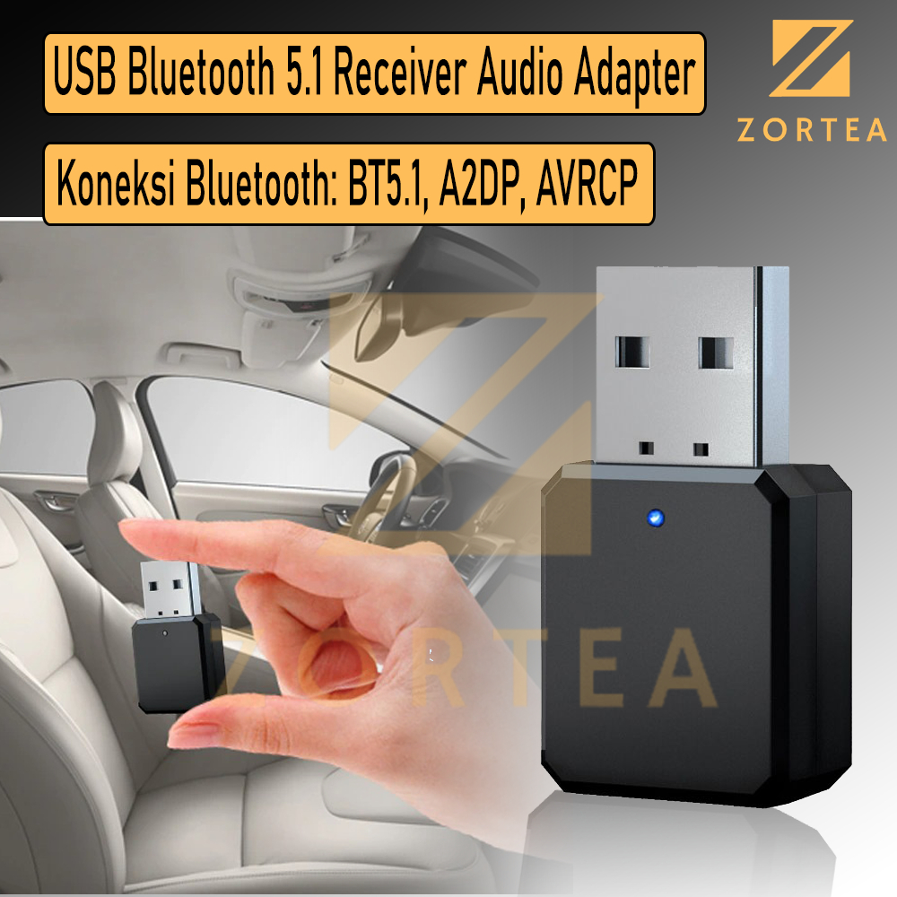 USB Blootooth 5.1 Receiver Bluetooth Adapter for PC, ERSTEN USB Mini Bluetooth Adapter 5.1 EDR, Blue