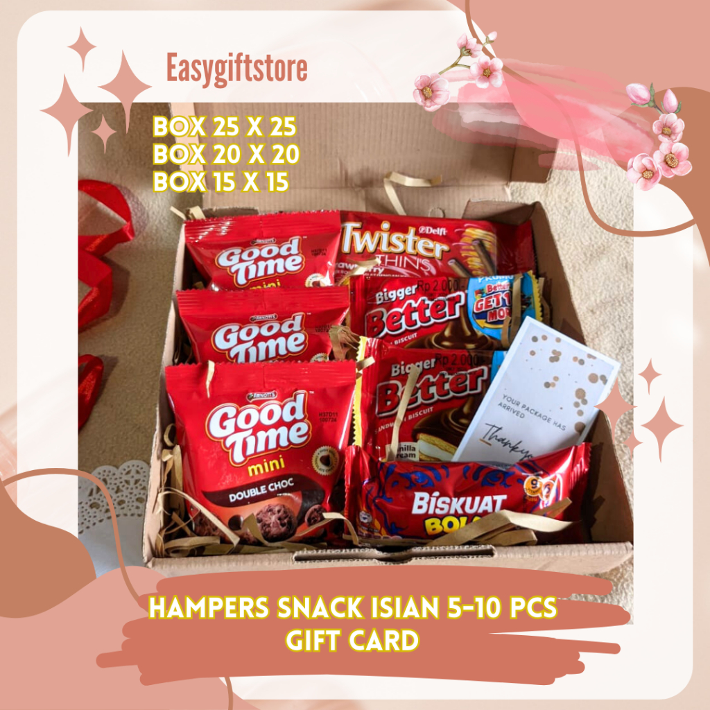 

EASY GIFT - Hampers Snack Murah untuk UlangTahun / Gift Box Snack Murah / Hampers Snack Murah