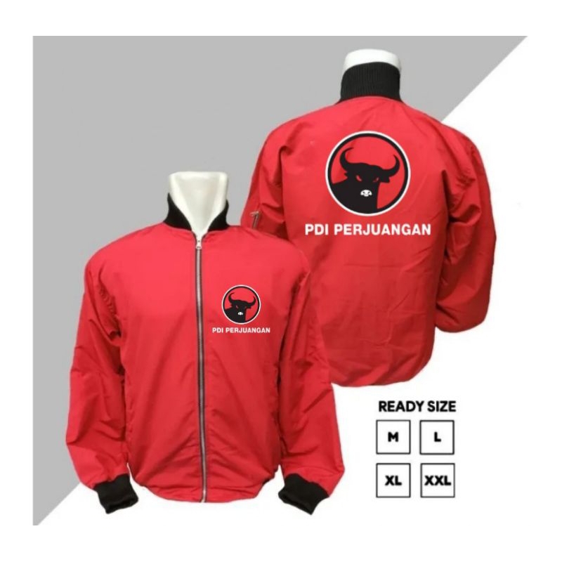 Jaket bomber PDI perjuangan banteng