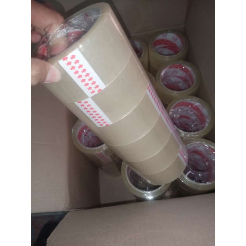 

lakban bening 45-90 yard per Roll isi 6pcs