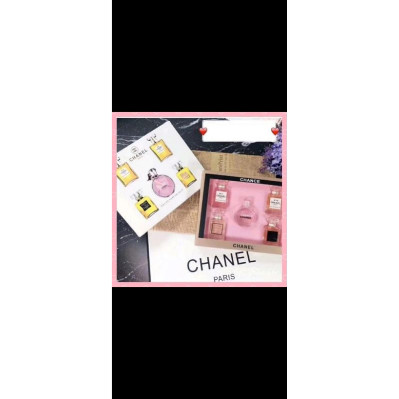 parfum set 5in1 channel gift box