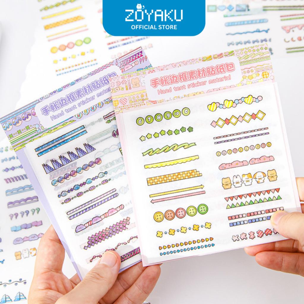 

(10 Lembar) Stiker Dekorasi Estetik DIY Design Scrapbook Kreatif STK2006