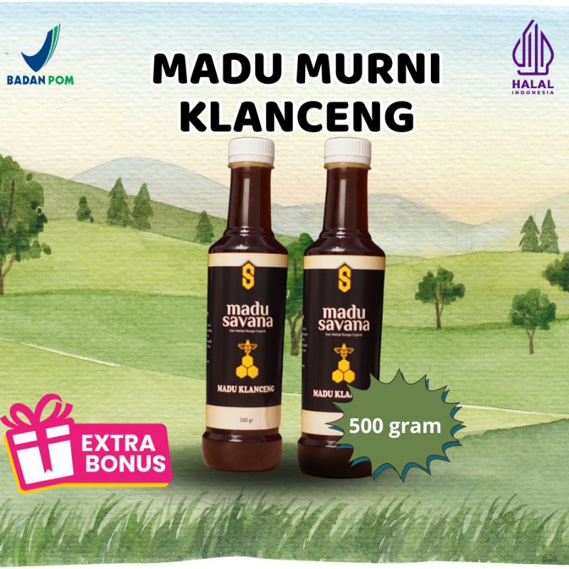 

Madu Savana Trigon/Klanceng 500 gram Alami