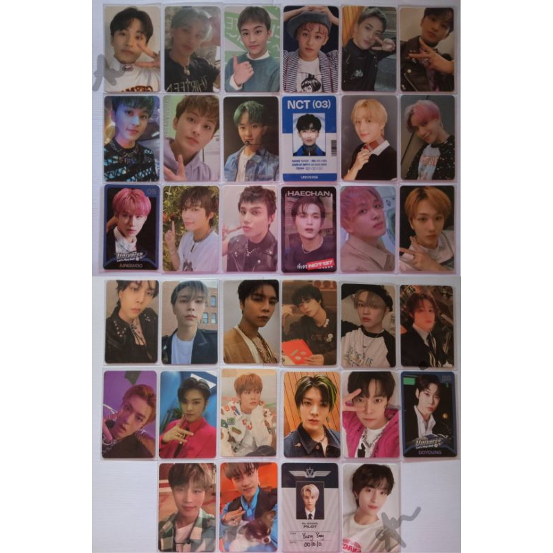 Photocard PC Official NCT 127 Dream Mark, Jungwoo, Yuta, johnny, Doyoung, Haechan, Chenle, Jisung Di