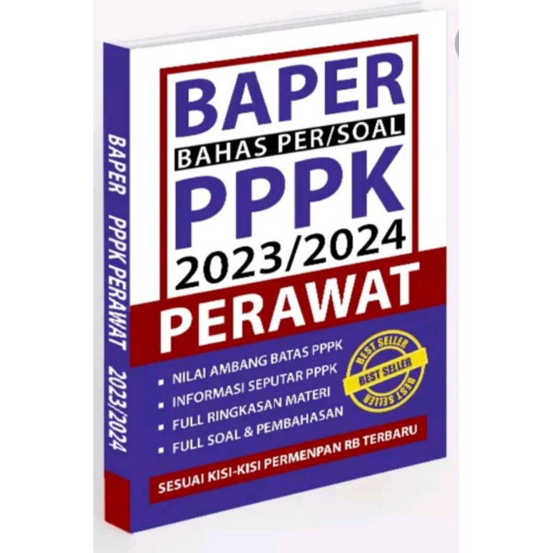 

Ready BAPER Bahas /soal pppk perawat 2023-2024 PAL