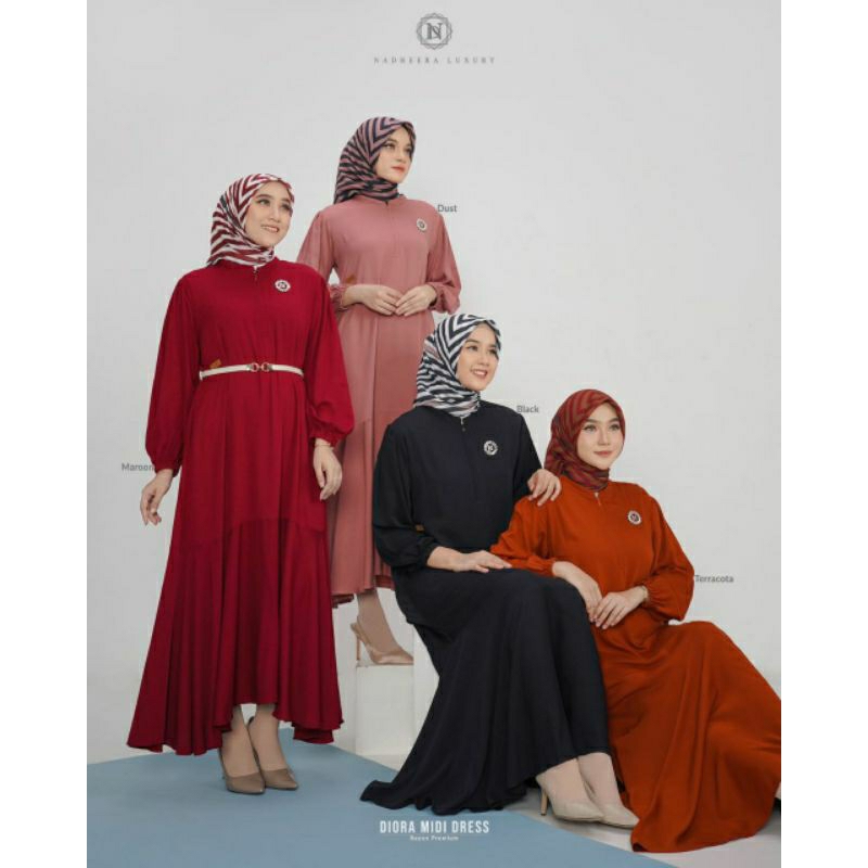 Diora Midi Dress By Nadheera Promo✅