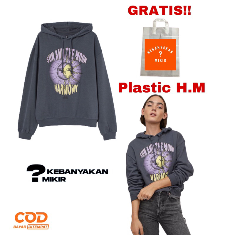HOODIE SUN AND THE MOON H&M UNISEX FULL TAG