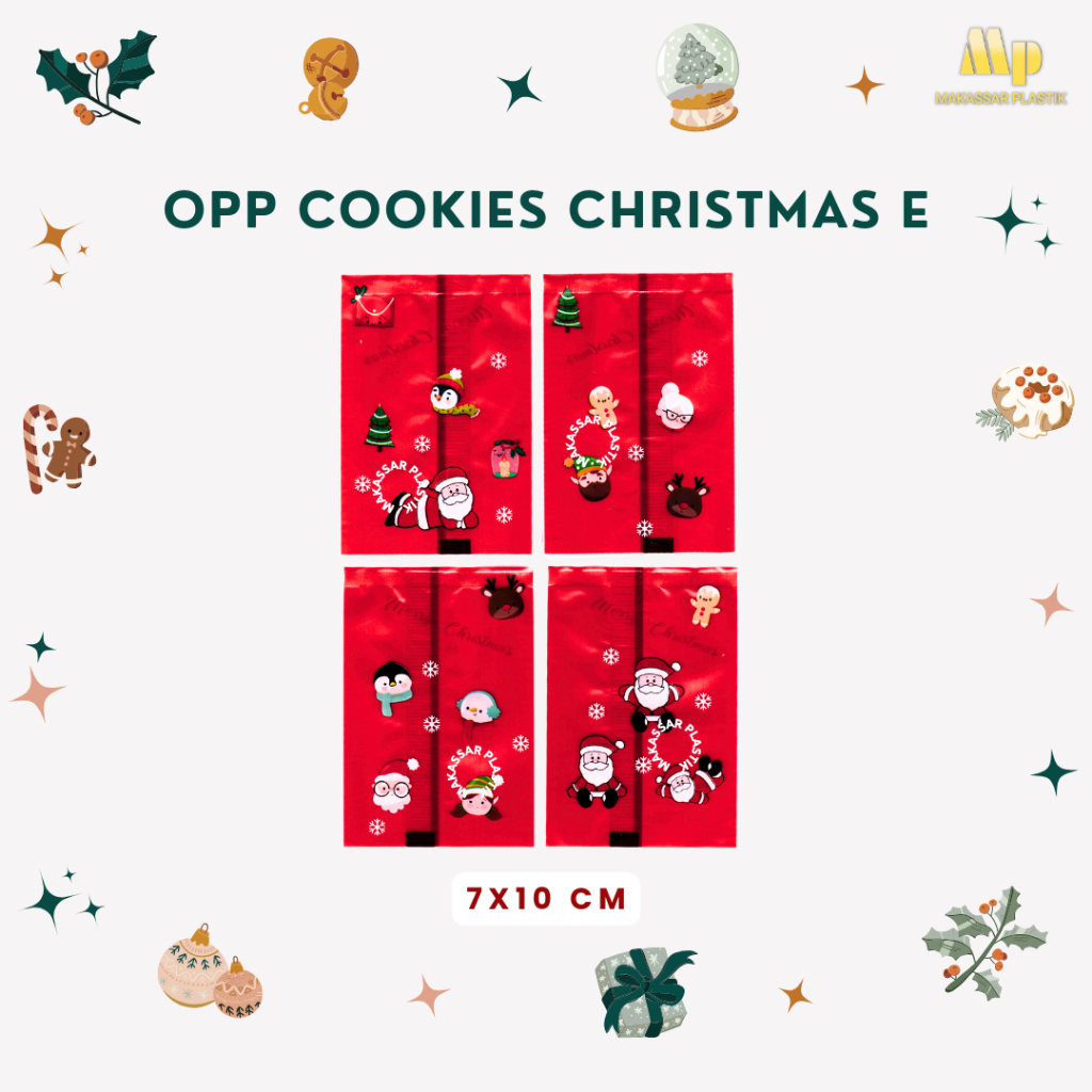 

Paper Cookies Bag Christmast 7x10 E @100 Lbr