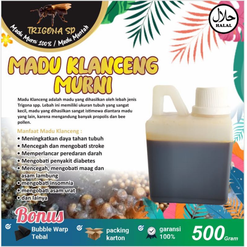 

Madu Klanceng Trigona Super,Madu Kelulut Murni 100%.Madu Asam lambung dan Asam urat