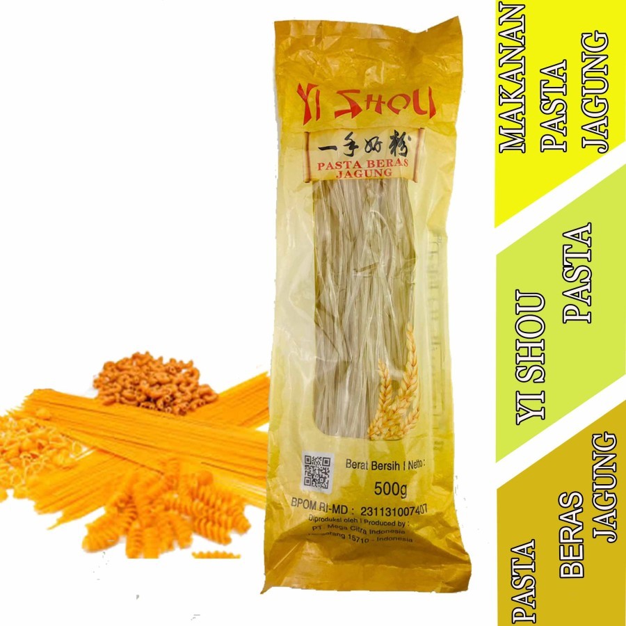 

Mie Pasta Jagung - Yi Shou - Pasta Beras Jagung - 500gr
